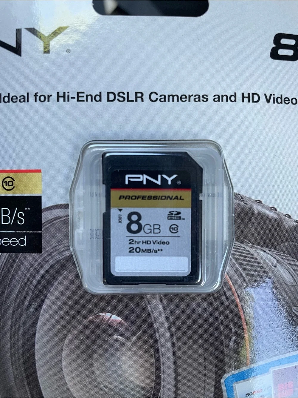 NEW PNY Professional 8GB Ultimate High Speed Memory Card - DSLR and HD Video